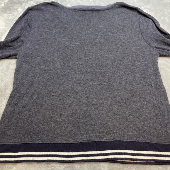 Spiritual Gangster Sweater Womens L Heather Blue Good Vibes Society‎ V Neck - Picture 2 of 8